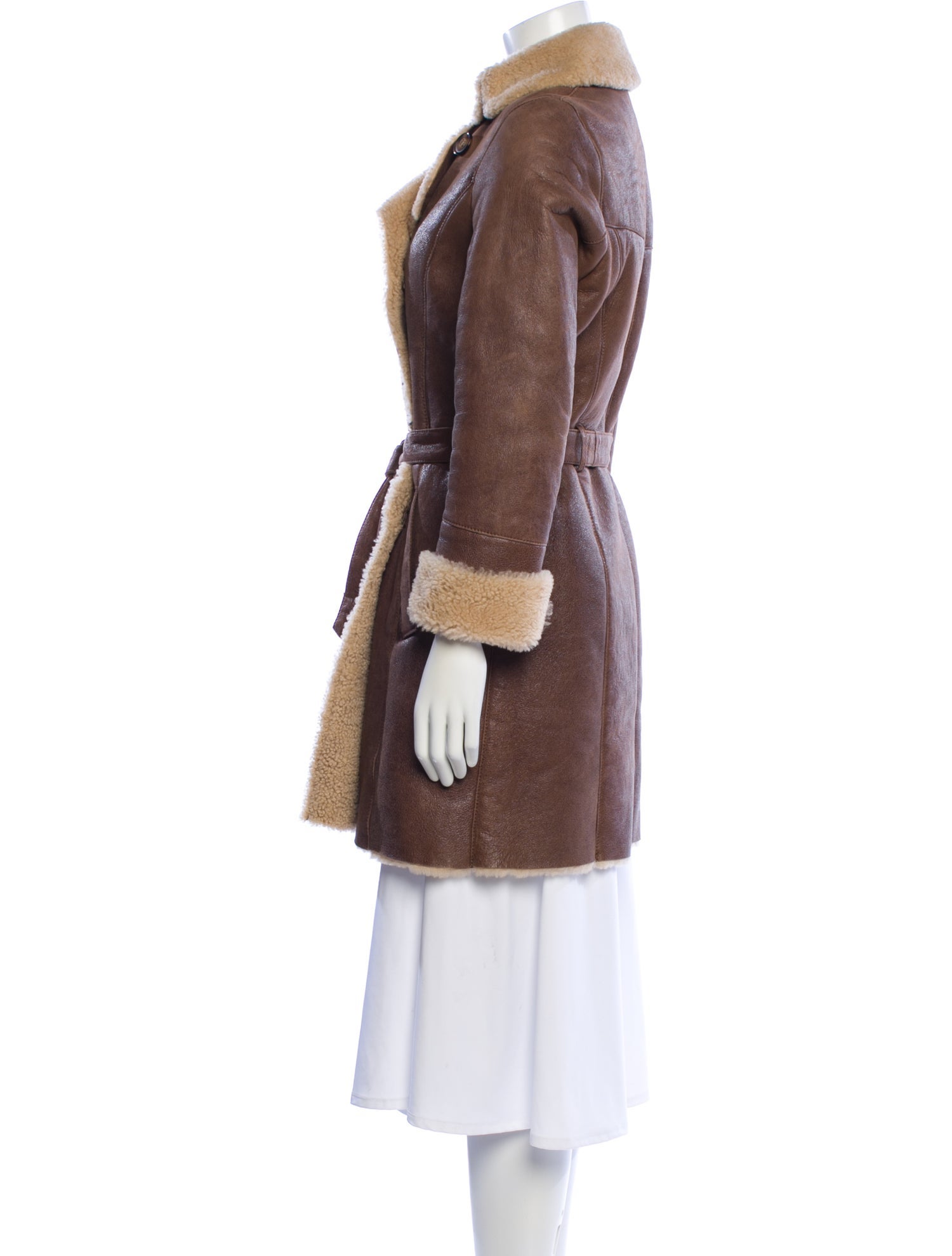 Gerard Darel Lamb Leather Trench Coat