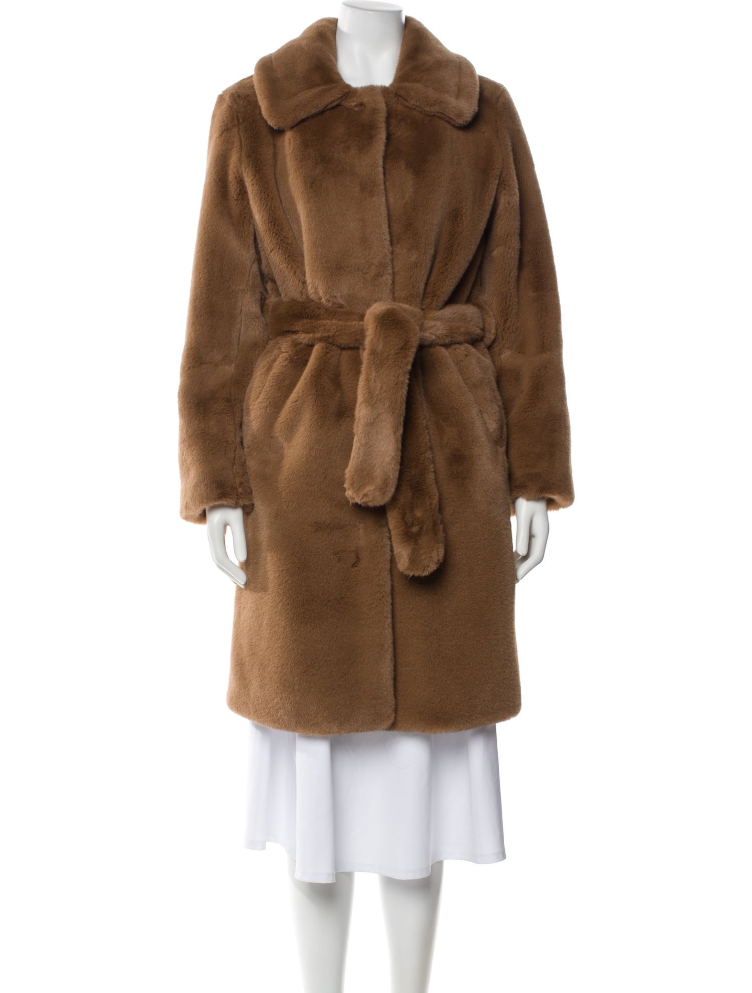 Gerard Darel Faux Fur Coat