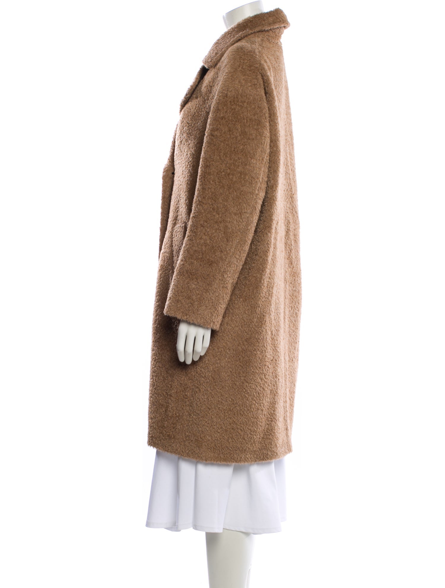 Gerard Darel Alpaca Faux Fur Coat