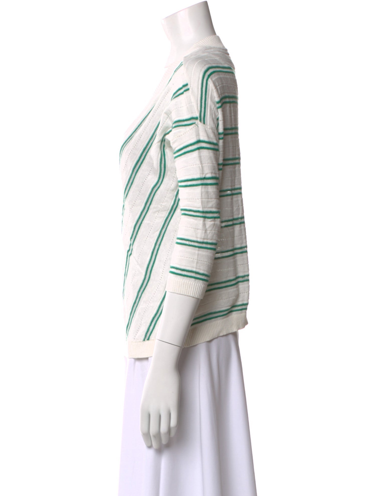 Gerard Darel Linen Striped Sweater