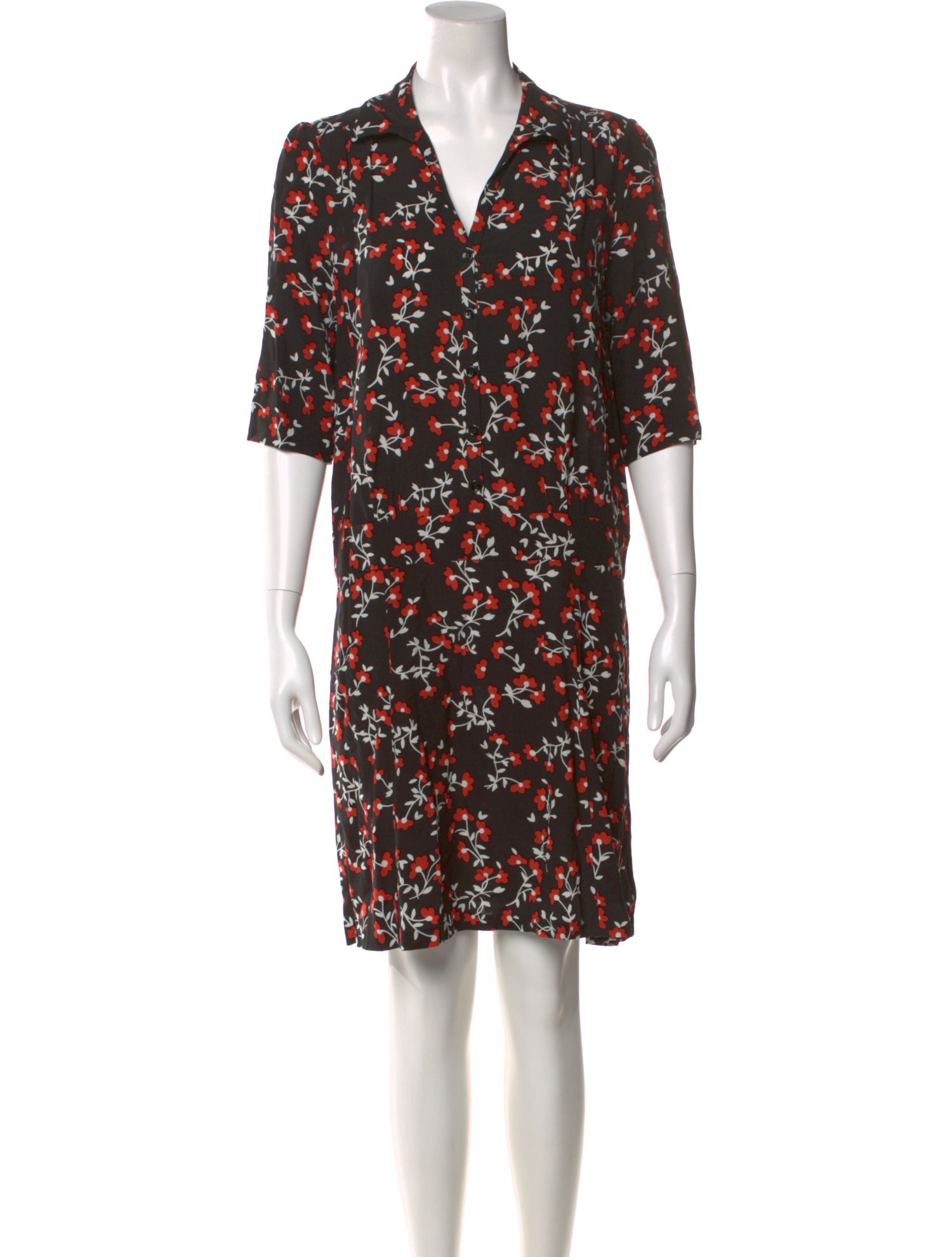 Gerard Darel Floral Print Mini Dress