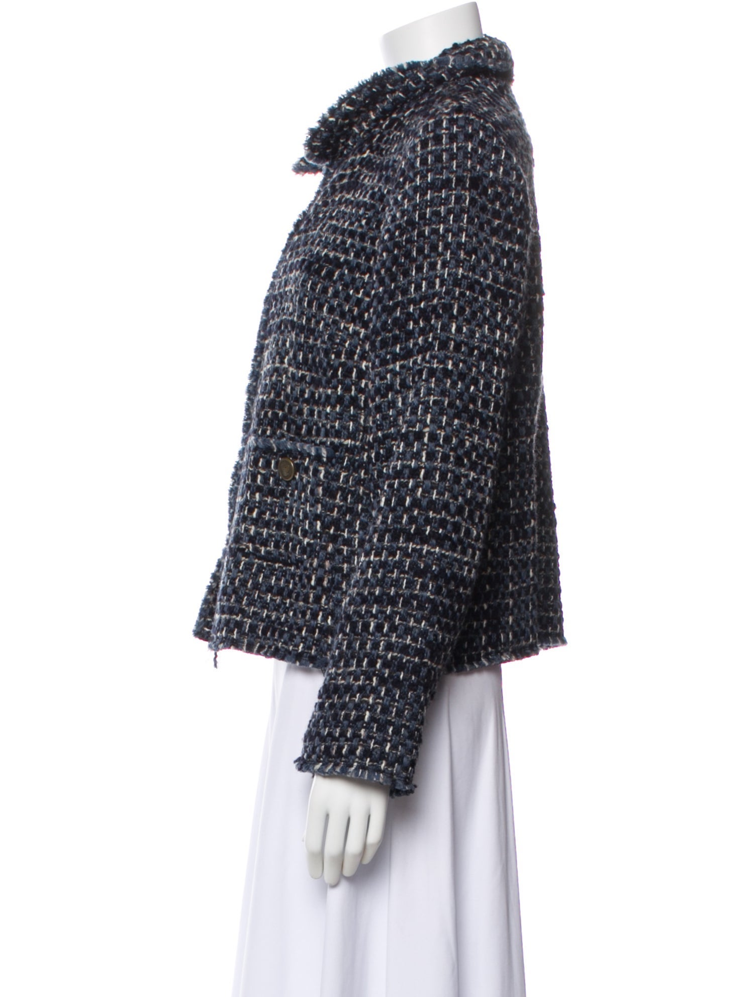 Gerard Darel Tweed Pattern Evening Jacket