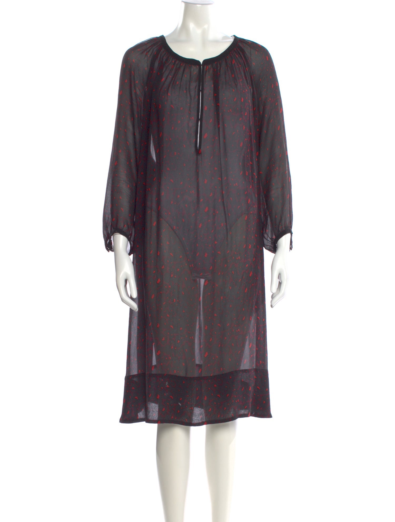 Gerard Darel Printed Midi Length Dress