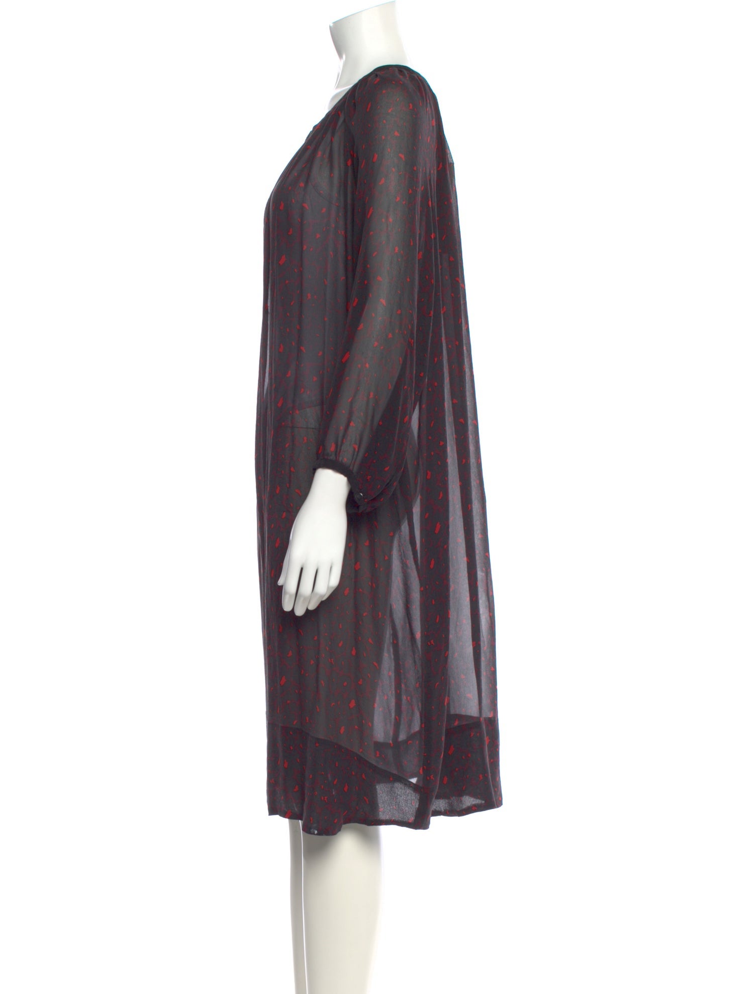 Gerard Darel Printed Midi Length Dress