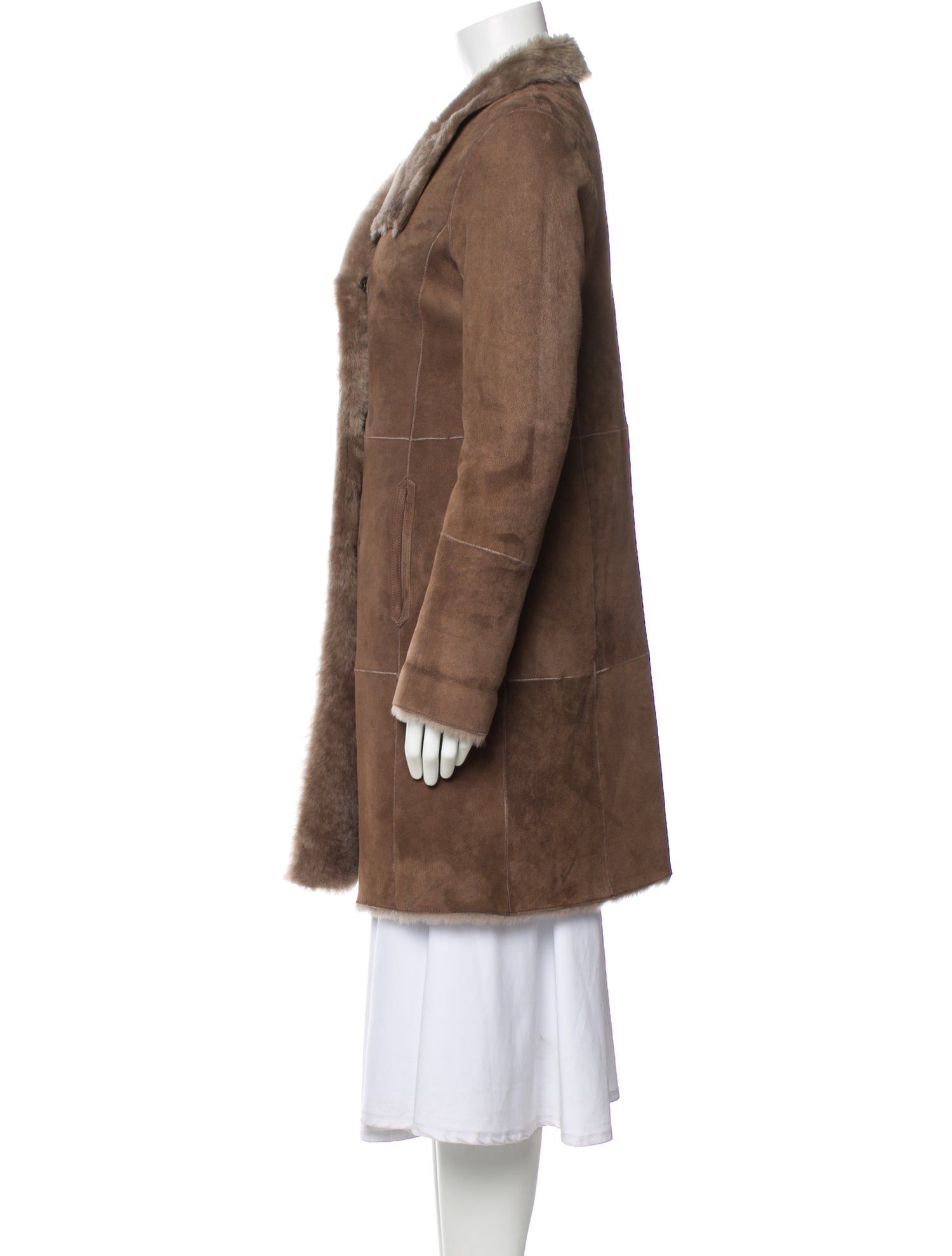 Gerard Darel Suede Trench Coat