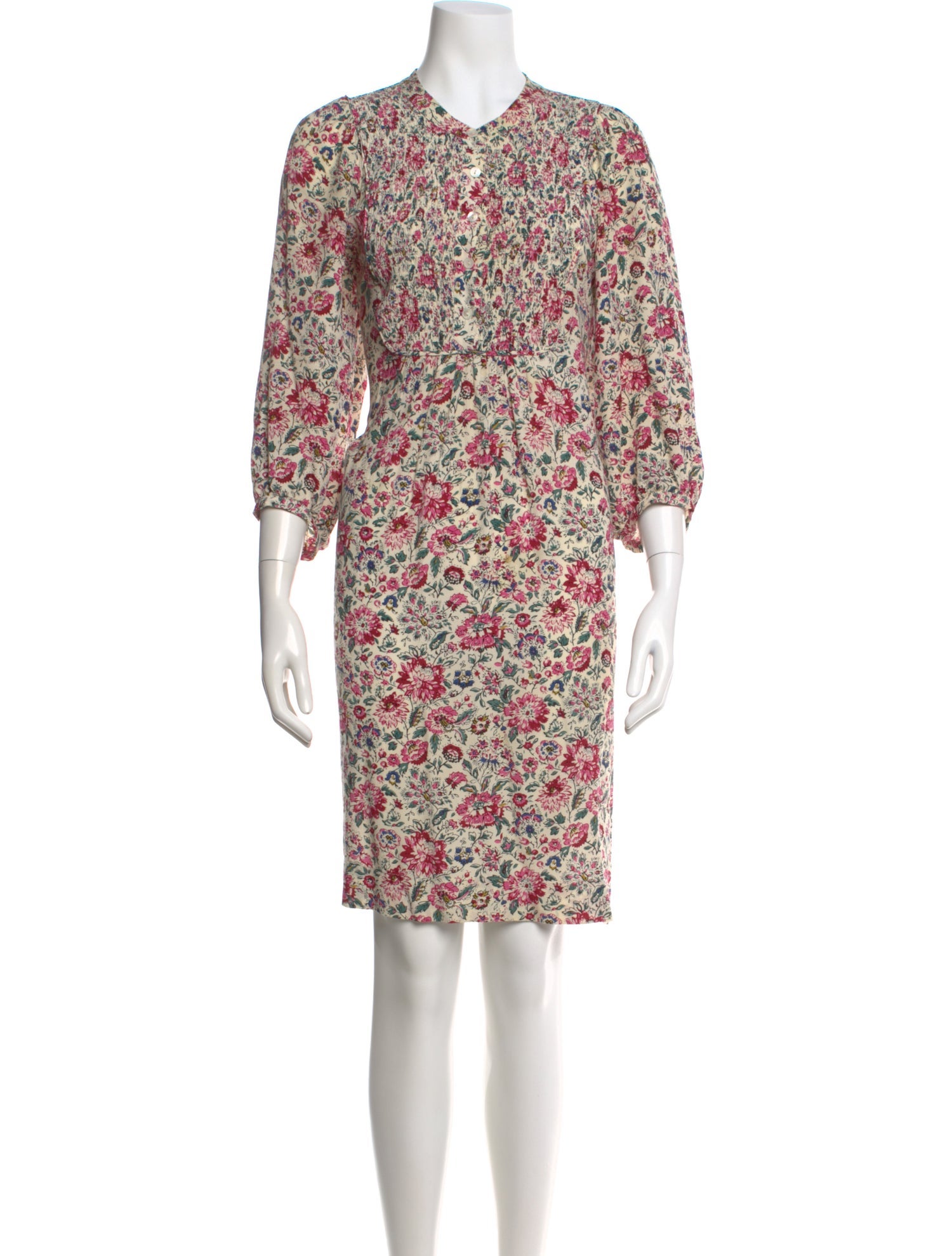 Gerard Darel Floral Print Knee-Length Dress