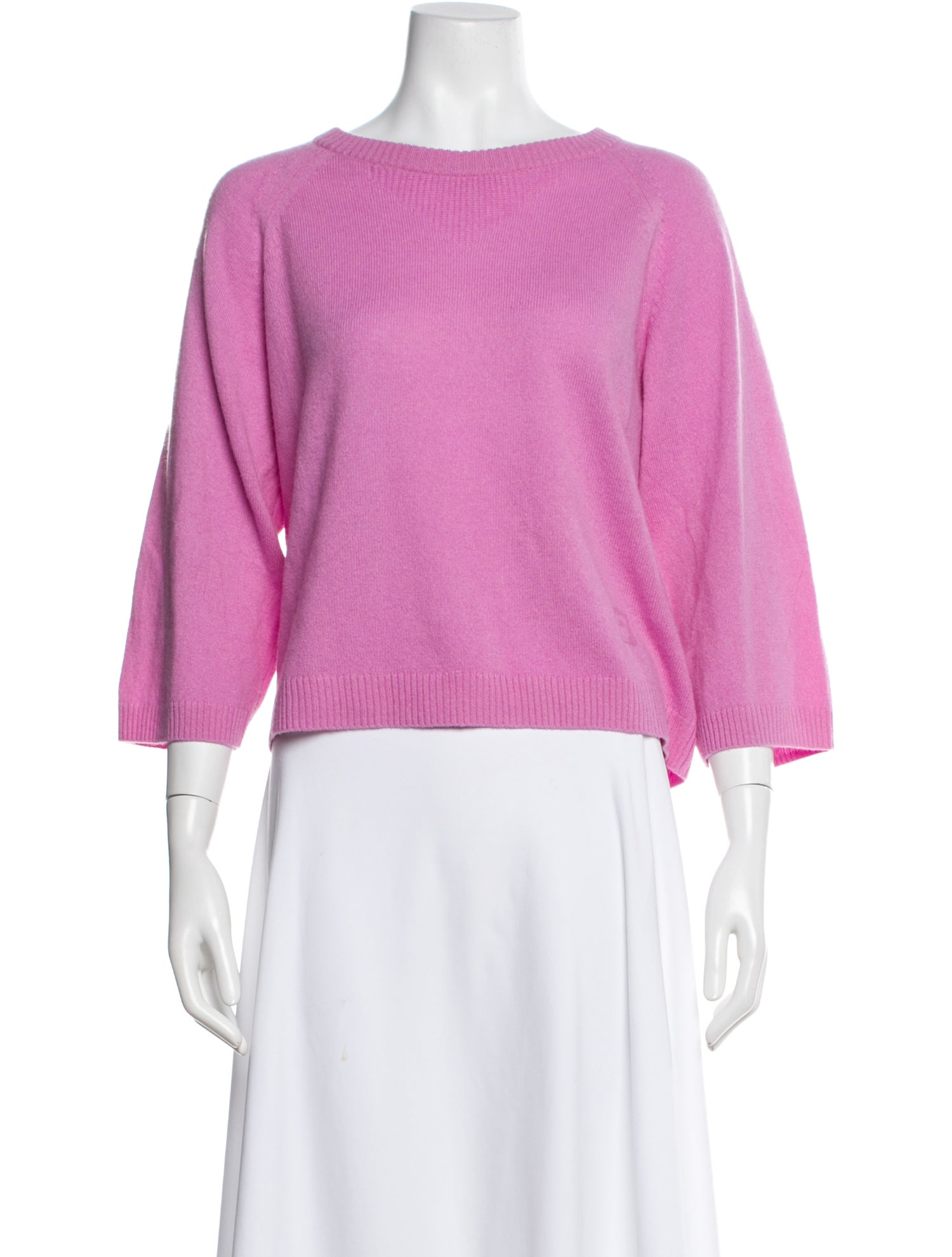 Gerard Darel Cashmere Bateau Neckline Sweater