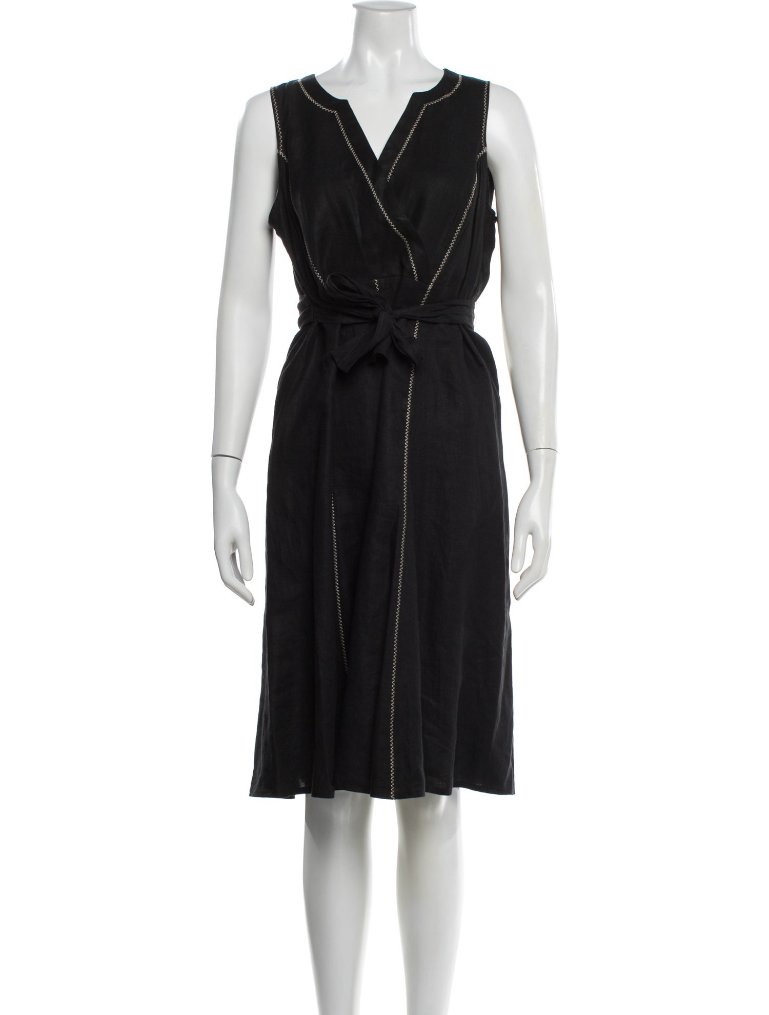 Gerard Darel Linen Knee-Length Dress