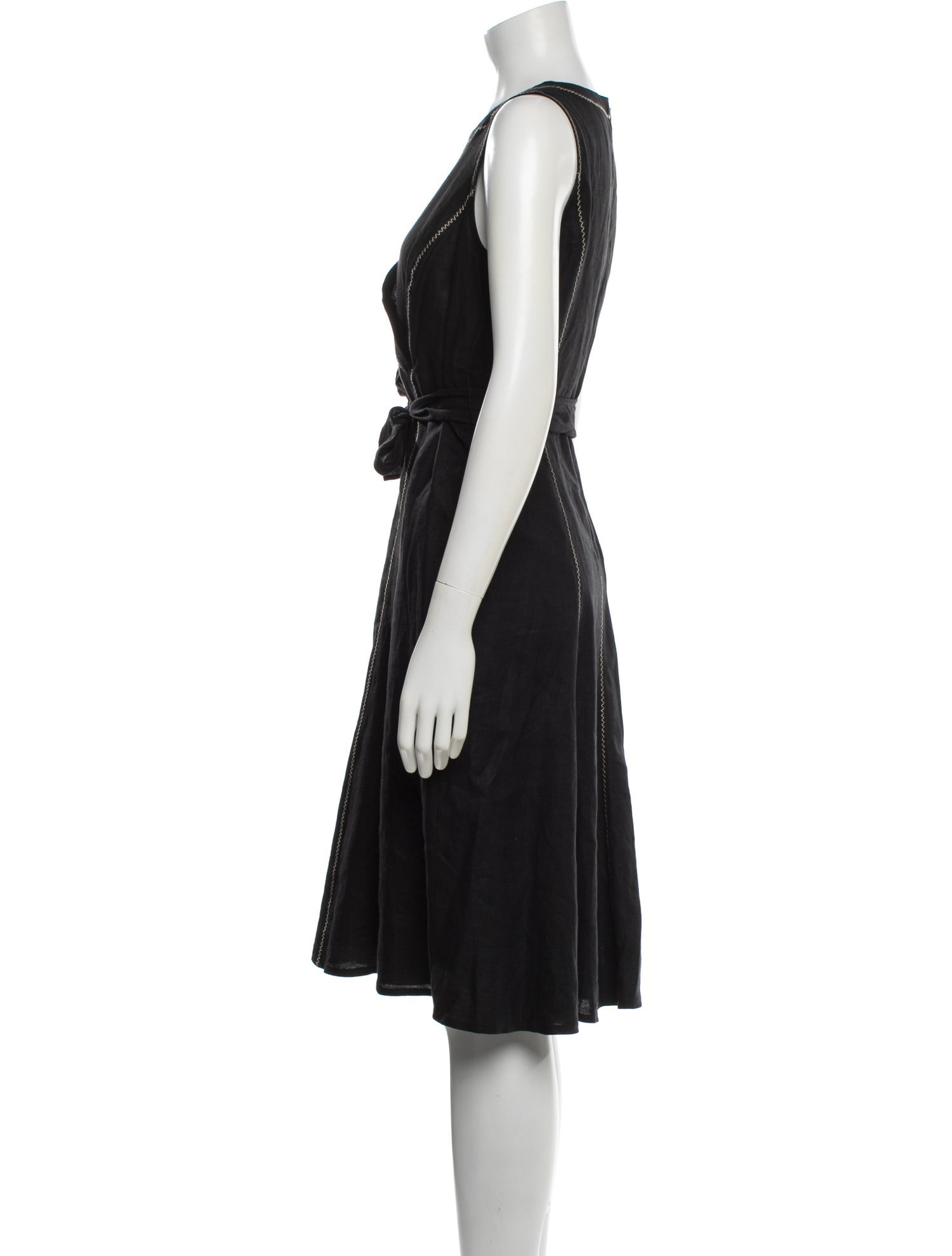 Gerard Darel Linen Knee-Length Dress