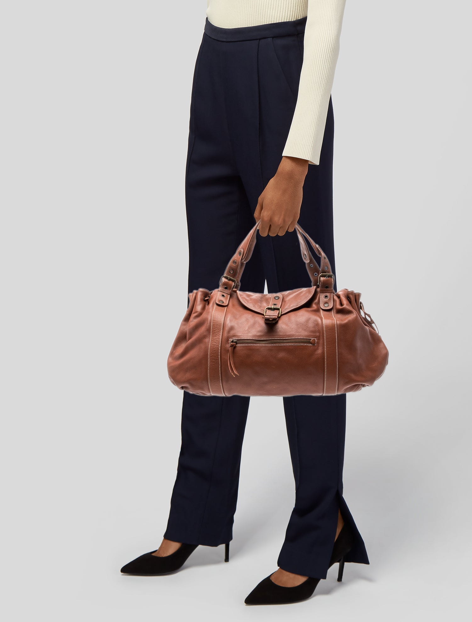 良品✨GERARD DAREL ハンドバッグ レザー ブラウン 大容量 Gerard Darel Shoulder Bags for Women | The RealReal