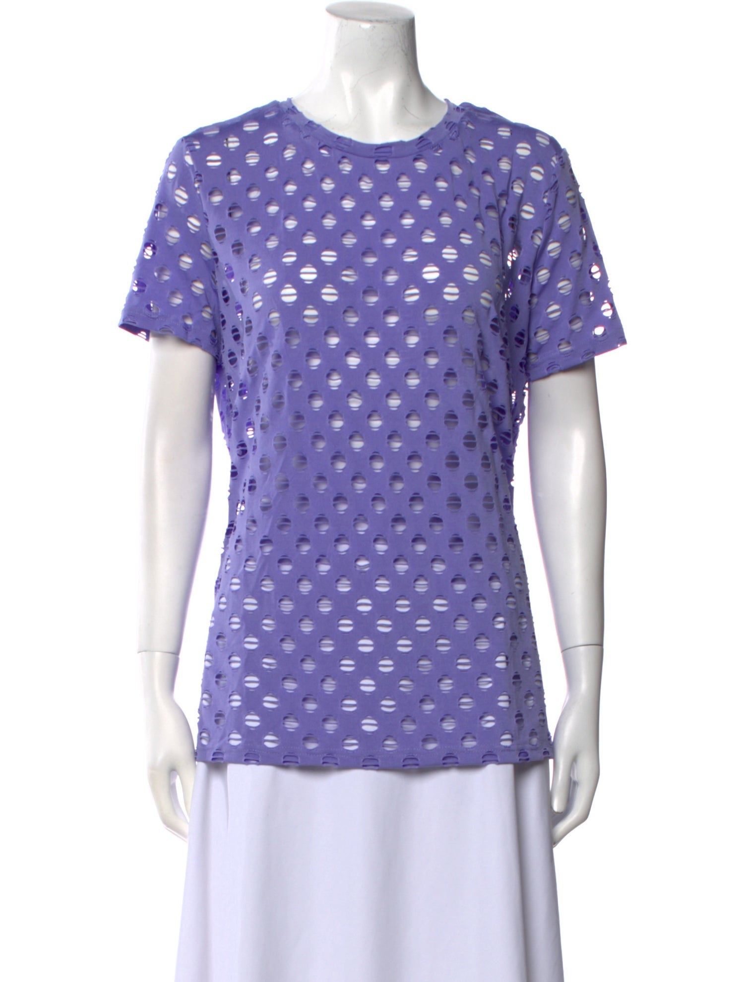 Daisy Polka Dot Print Crew Neck T-Shirt
