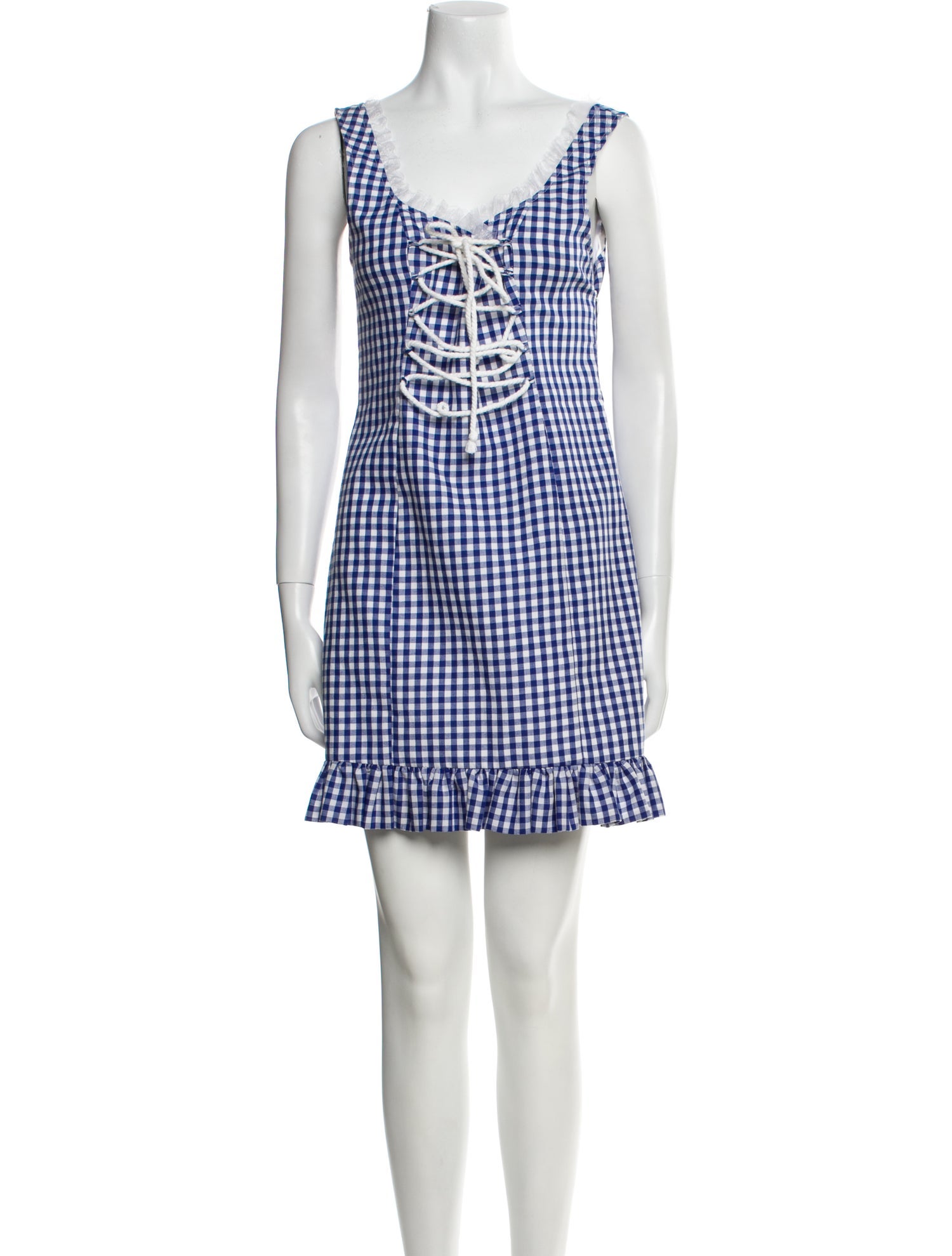 Daisy Plaid Print Mini Dress