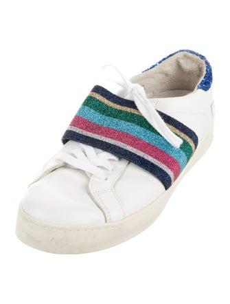 D.A.T.E. Leather Printed Sneakers