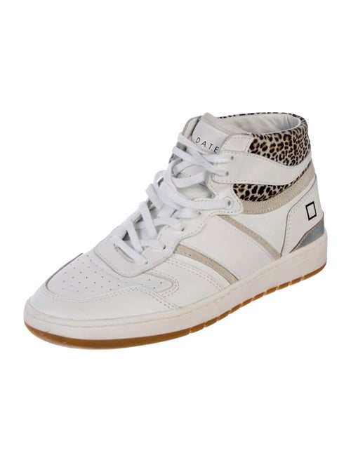D.A.T.E. Leather Wedge Sneakers