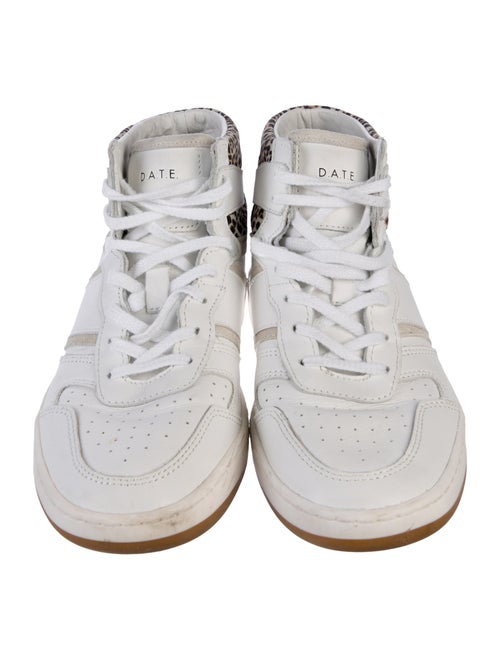 D.A.T.E. Leather Wedge Sneakers