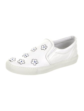 D.A.T.E. Leather Floral Print Sneakers