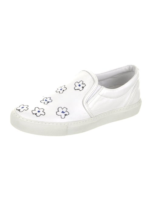 D.A.T.E. Leather Floral Print Sneakers