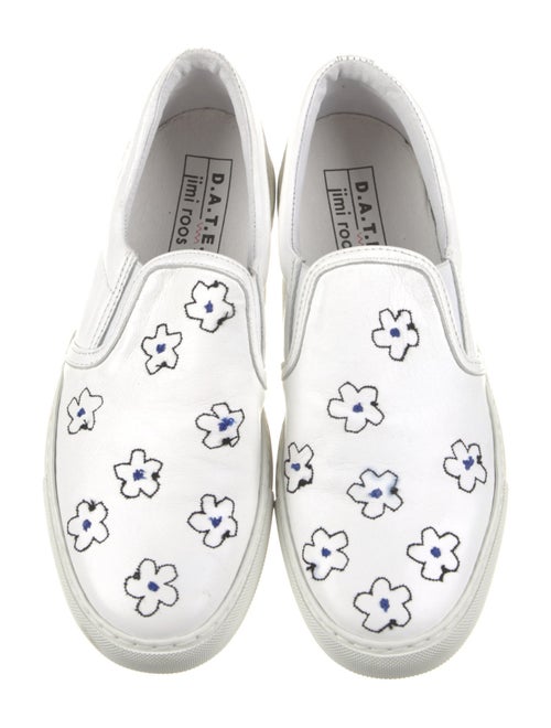 D.A.T.E. Leather Floral Print Sneakers