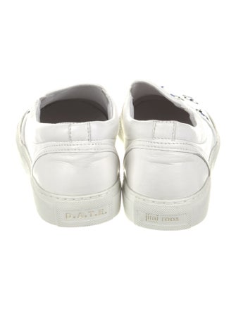 D.A.T.E. Leather Floral Print Sneakers