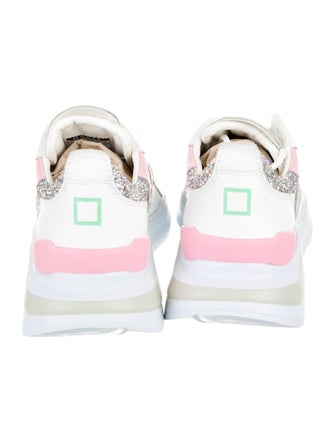 D.A.T.E. Leather Colorblock Pattern Sneakers