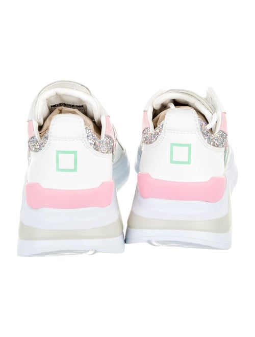 D.A.T.E. Leather Colorblock Pattern Sneakers