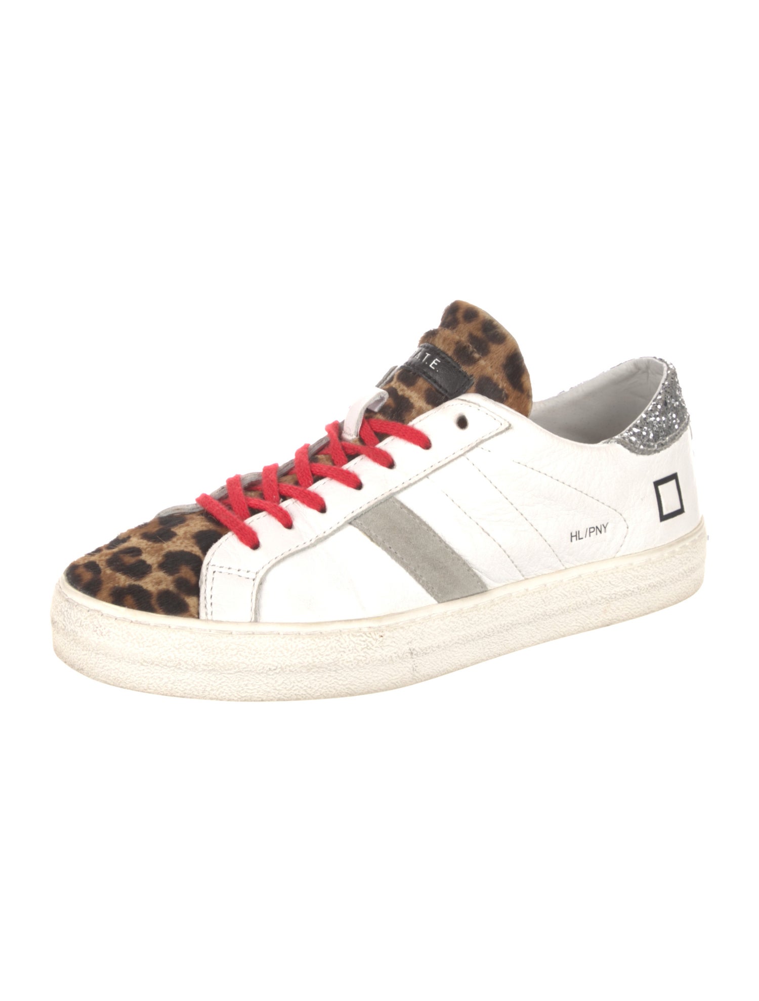 D.A.T.E. Leather Printed Sneakers