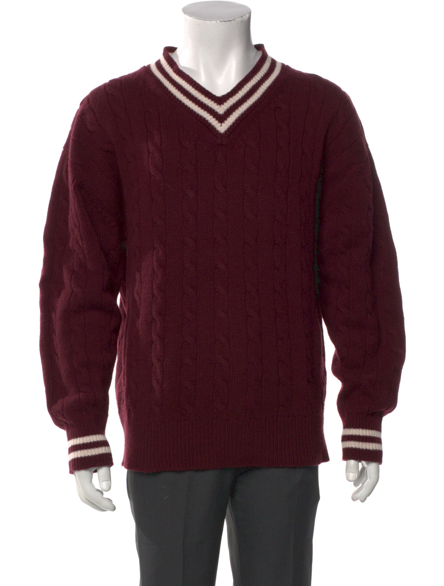 &Daughter Merino Wool Striped Pullover