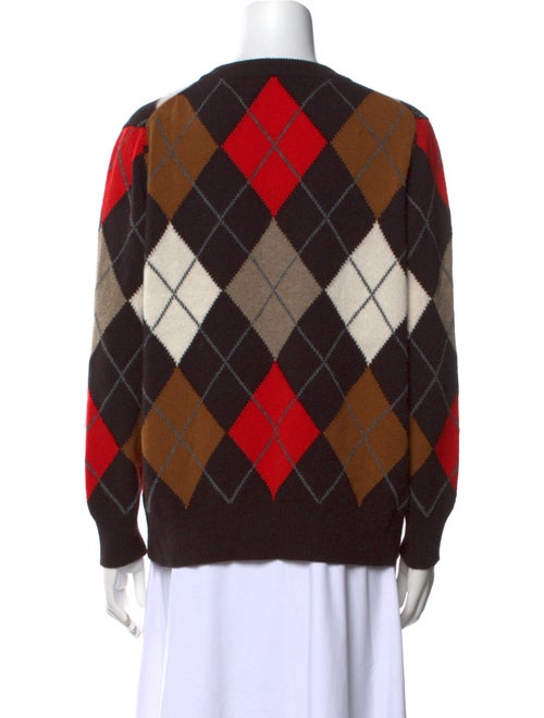 &Daughter Lambswool Plaid Print Sweater