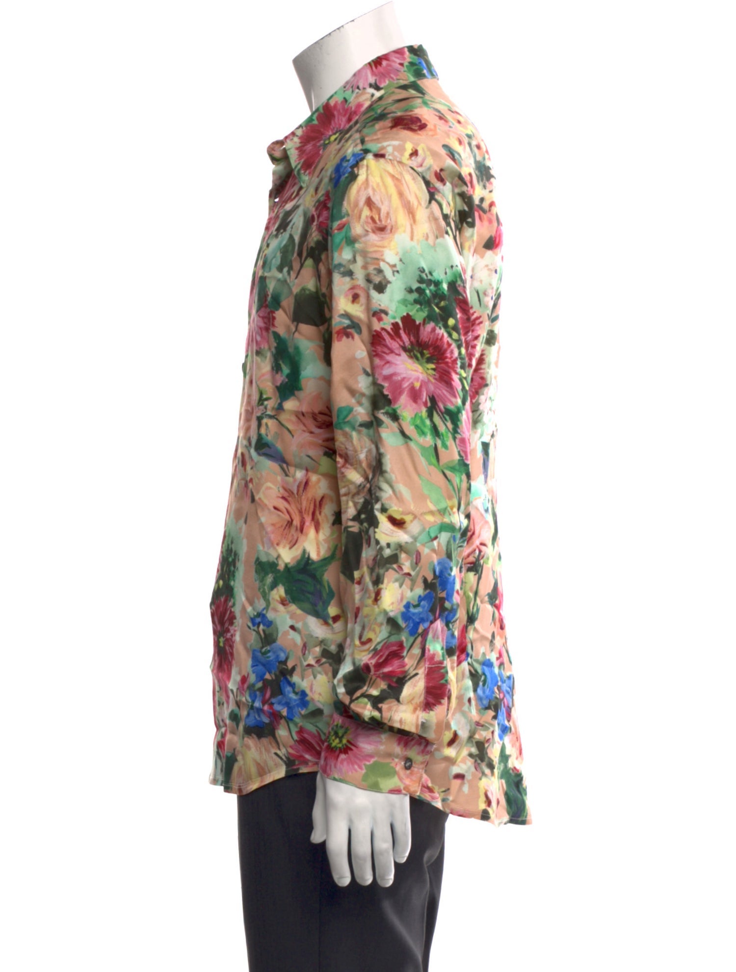 Davi Paris Floral Print Long Sleeve Shirt