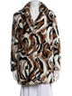 DVF x Apparis Faux Fur Animal Print Faux Fur Jacket