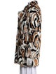 DVF x Apparis Faux Fur Animal Print Faux Fur Jacket