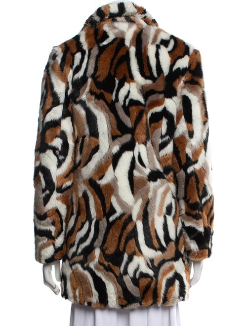 DVF x Apparis Faux Fur Animal Print Faux Fur Jacket