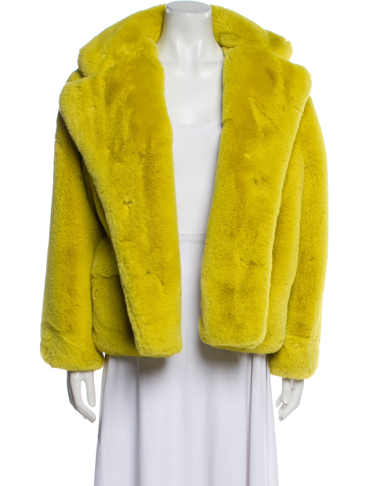 DVF x Apparis Faux Fur Evening Jacket
