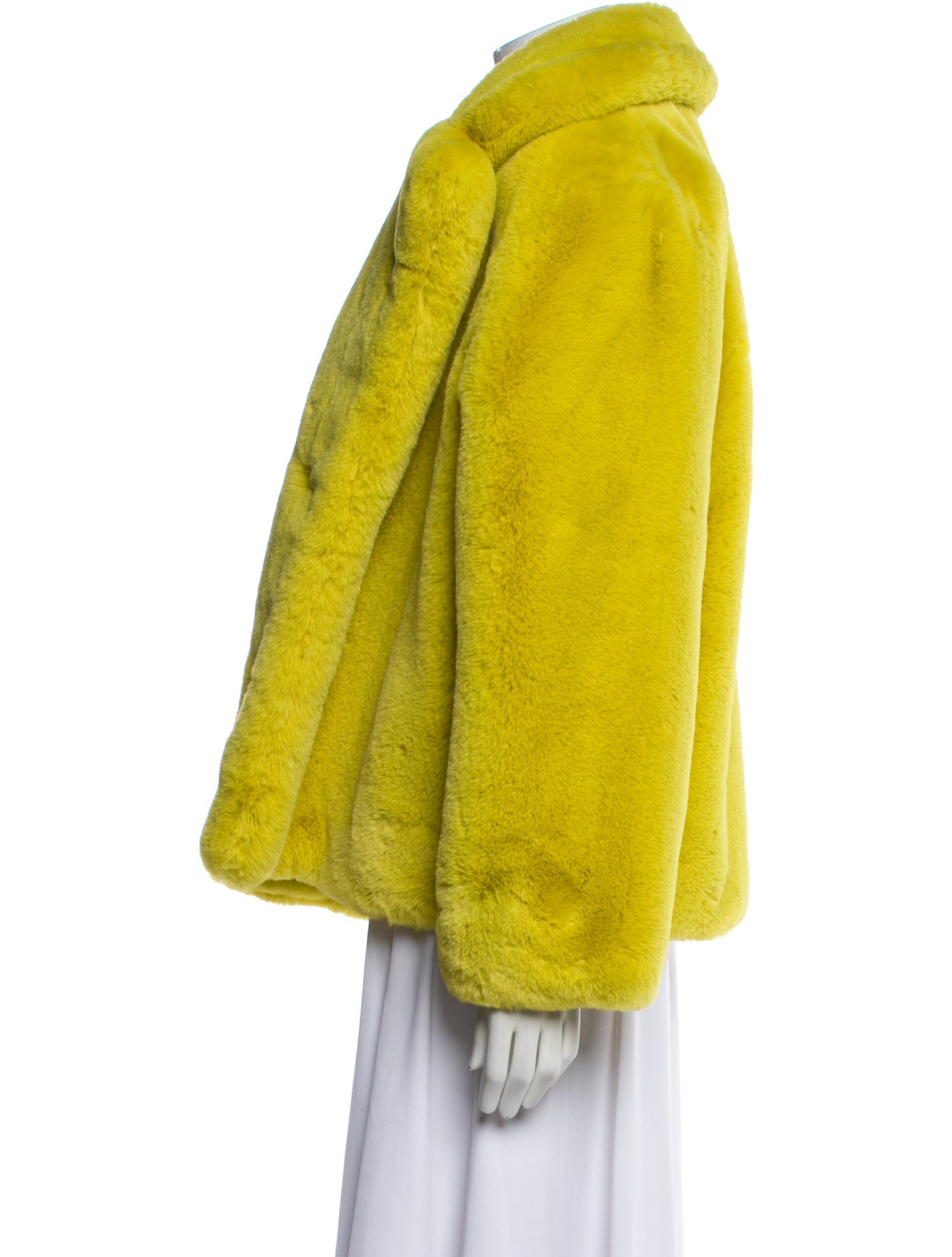 DVF x Apparis Faux Fur Evening Jacket