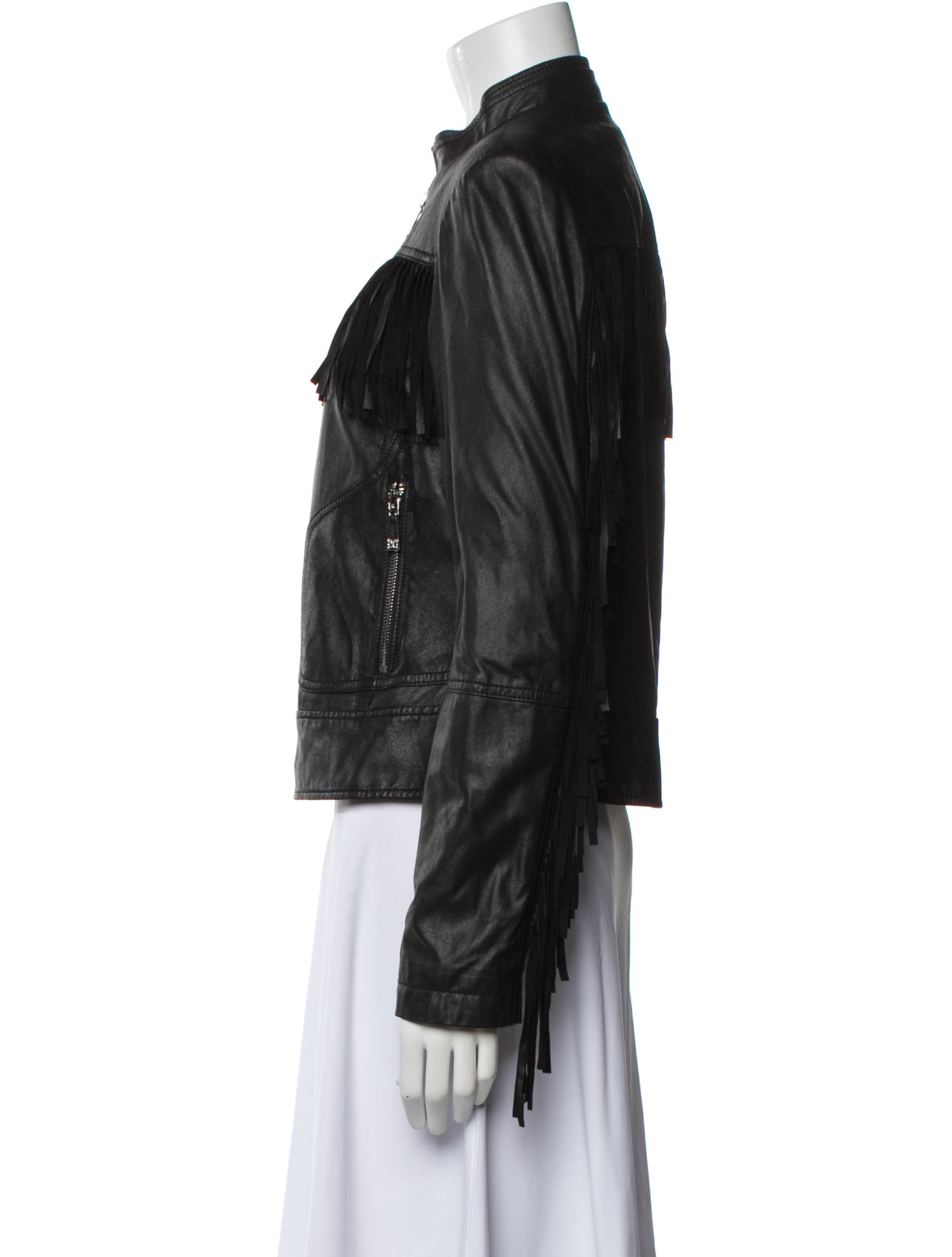 Dawn Levy Leather Biker Jacket