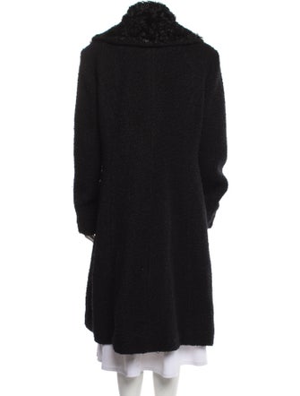 Dawn Levy Wool Faux Fur Coat