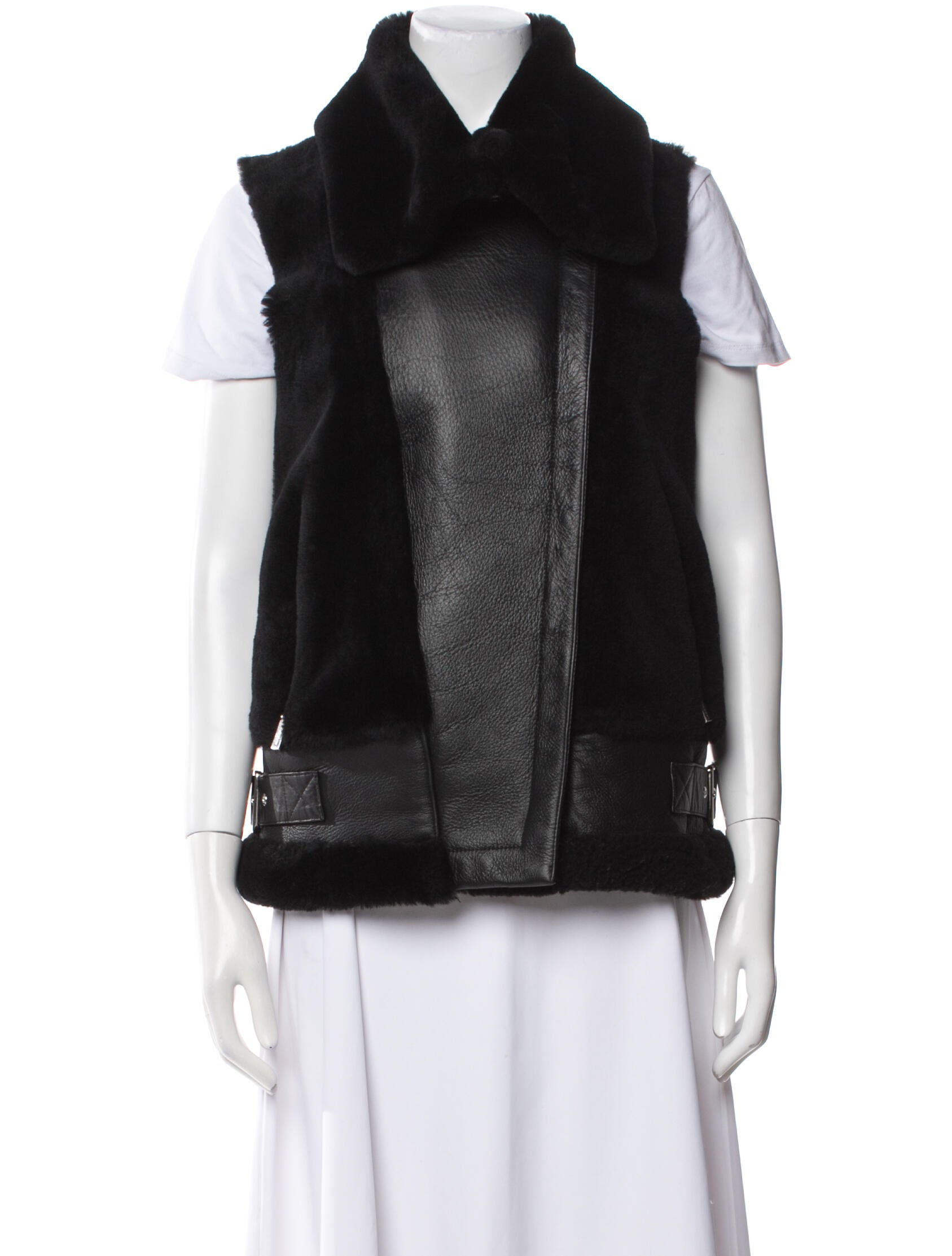 Dawn Levy Leather Down Jacket