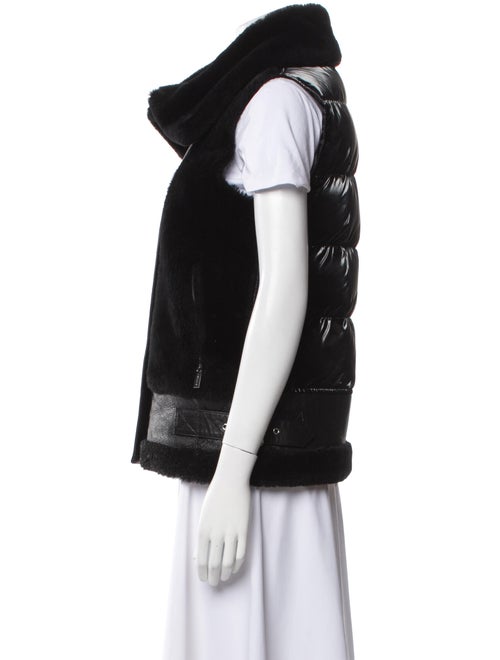 Dawn Levy Leather Down Jacket