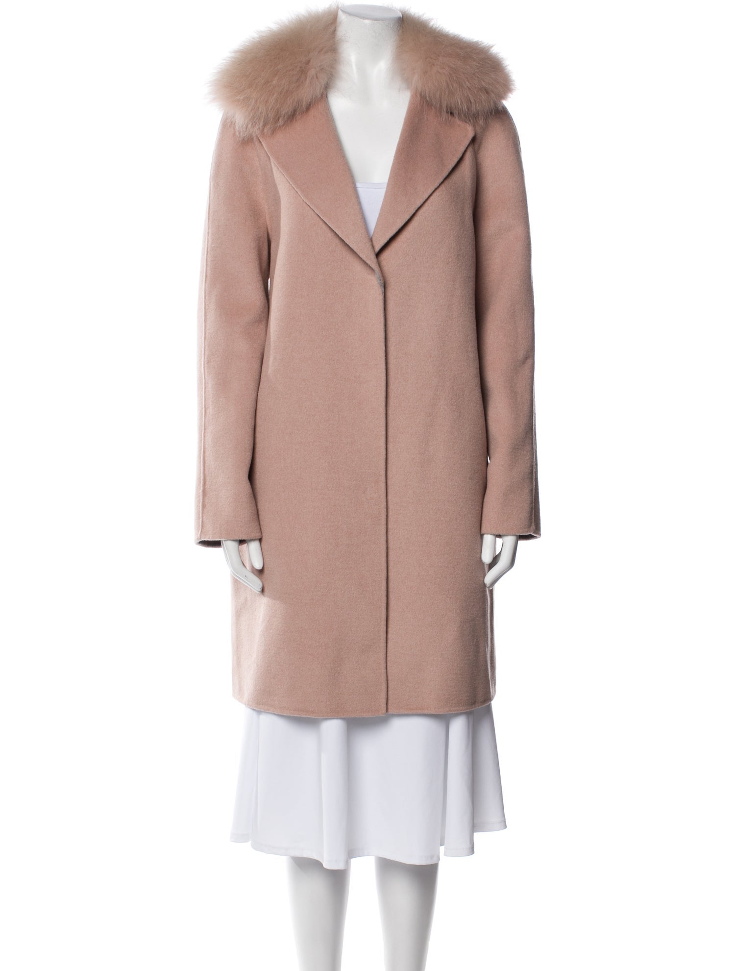 Dawn Levy Wool Fur Coat