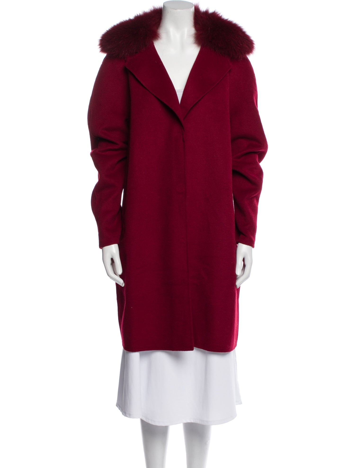 Dawn Levy Wool Fur Coat