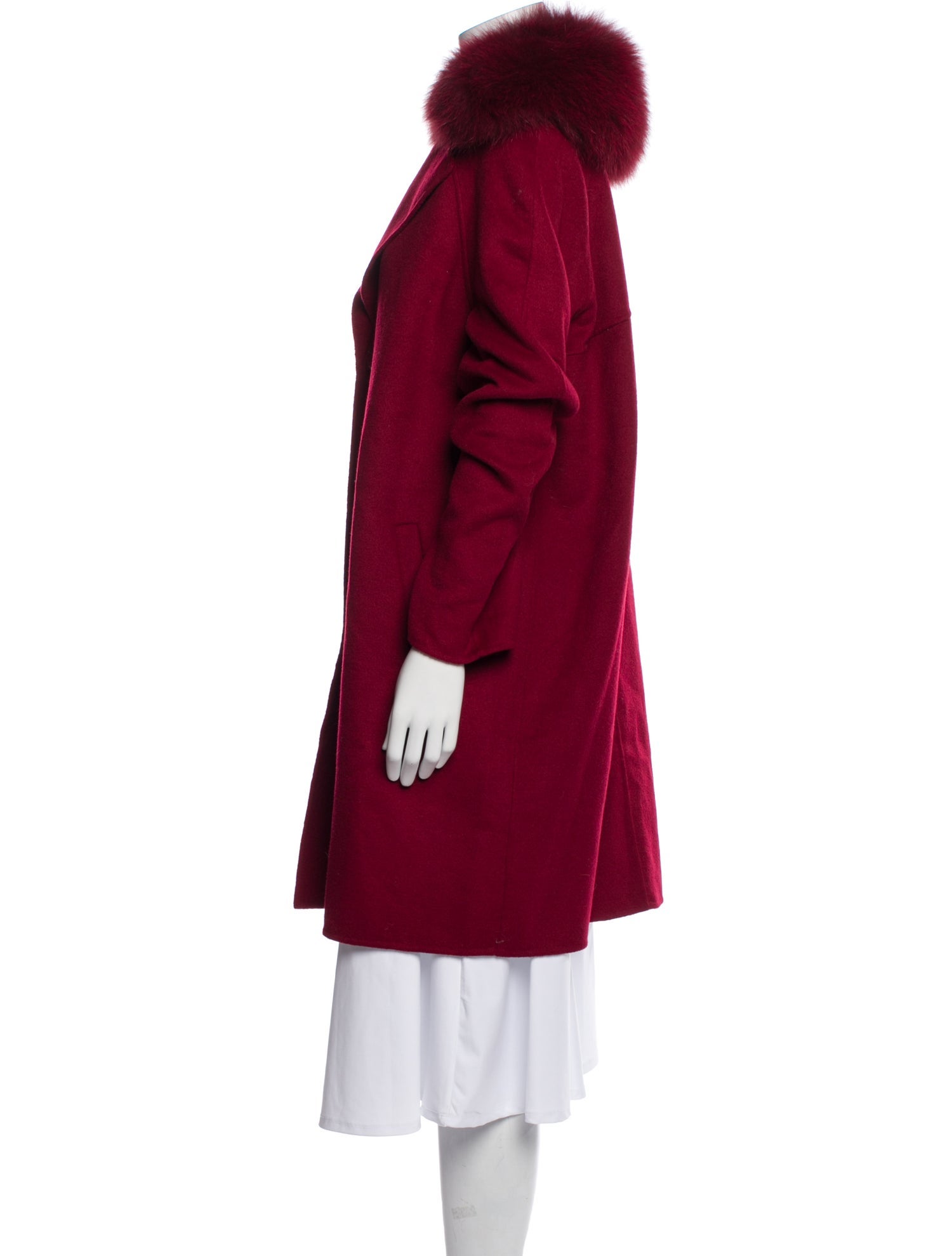 Dawn Levy Wool Fur Coat