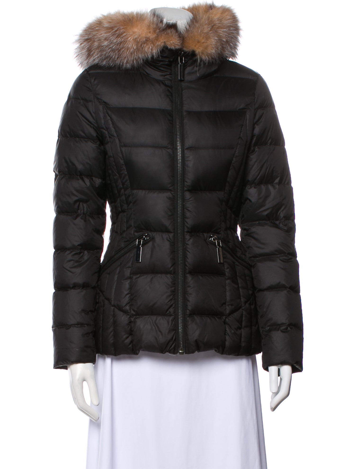 Dawn Levy Nylon Faux Fur Jacket