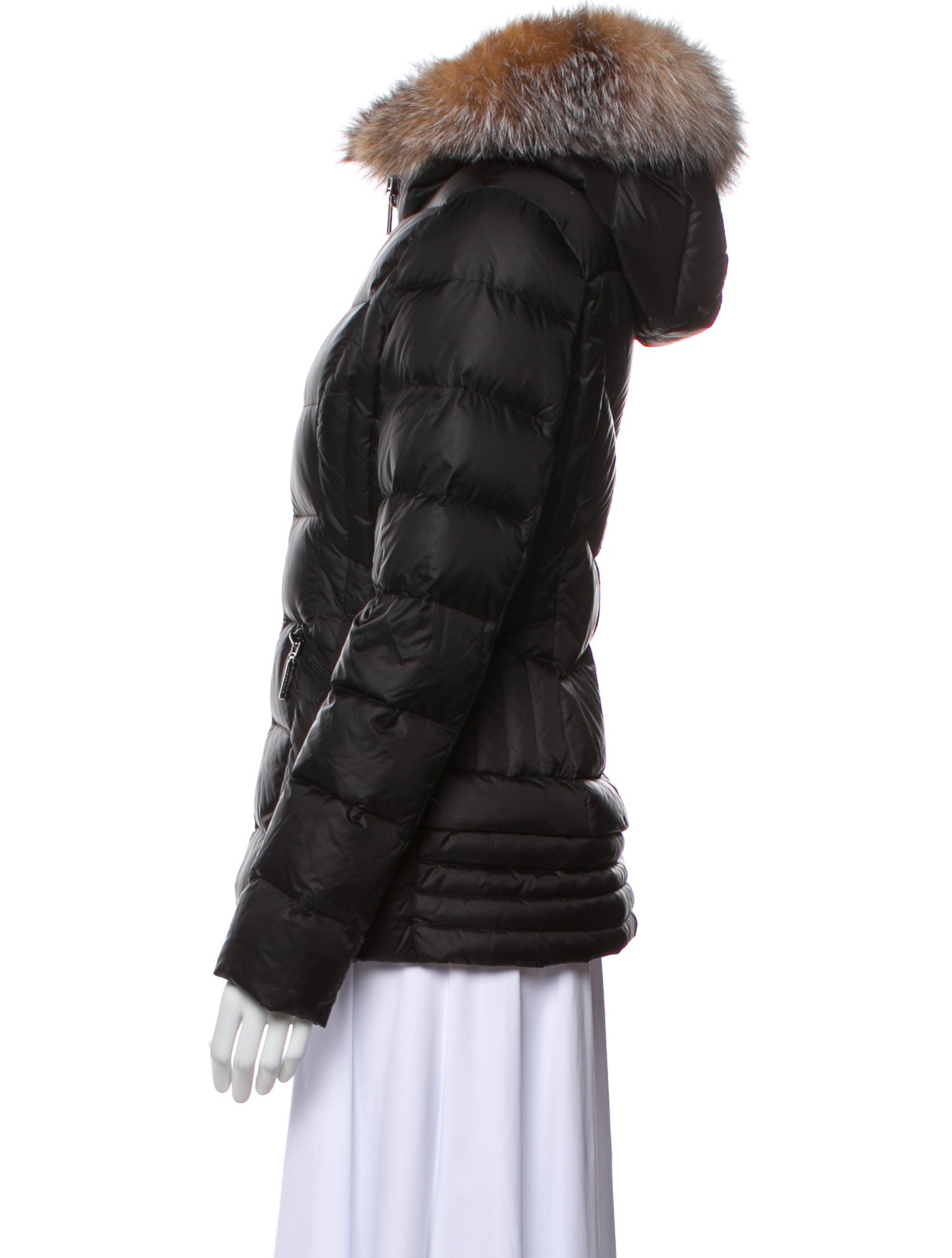 Dawn Levy Nylon Faux Fur Jacket