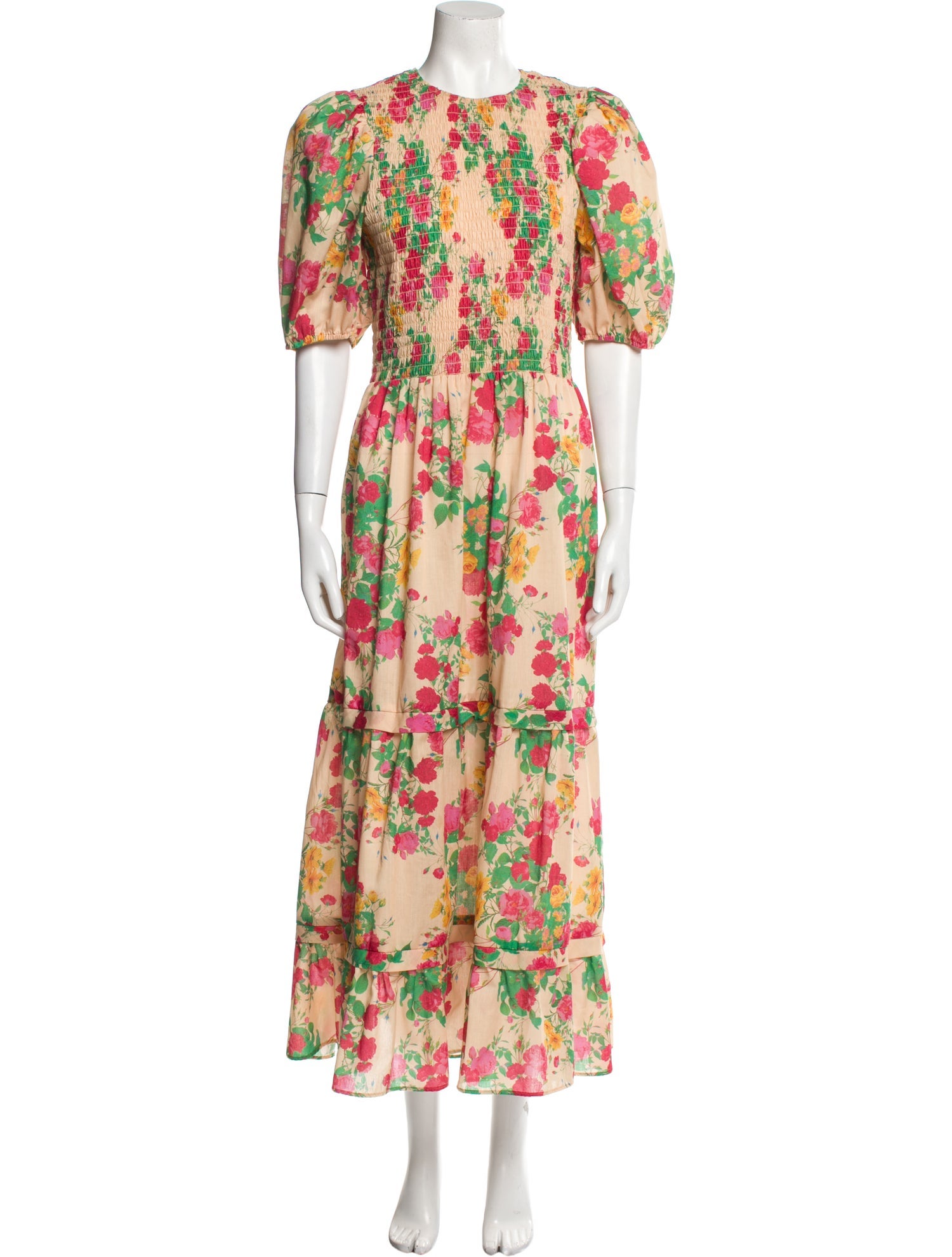 Damaris Bailey Floral Print Midi Length Dress