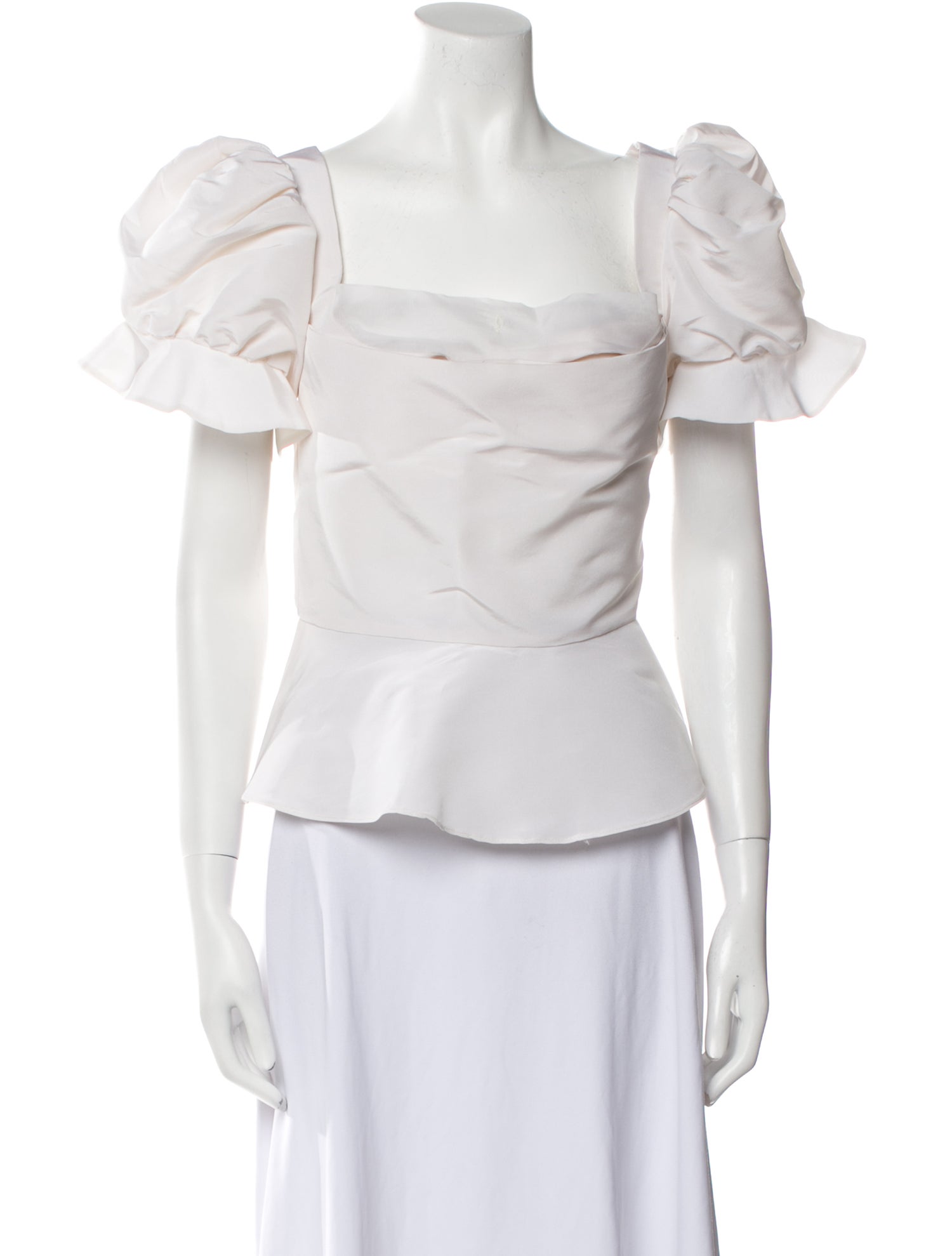 Damaris Bailey Silk Square Neckline Top