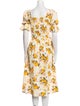 Damaris Bailey Floral Print Midi Length Dress