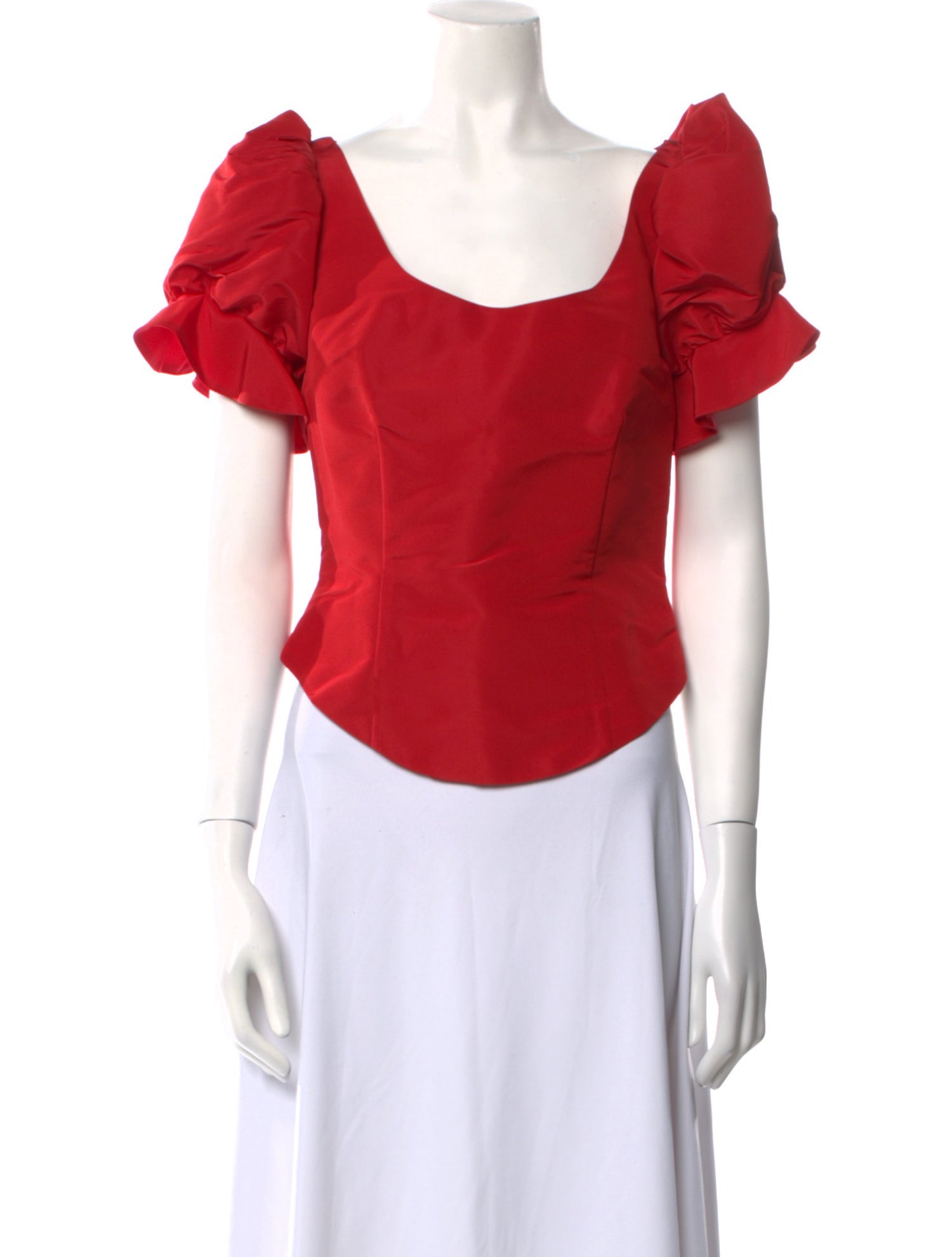 Damaris Bailey Silk Square Neckline Crop Top w/ Tags