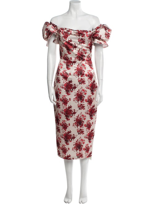 Damaris Bailey Floral Print Midi Length Dress