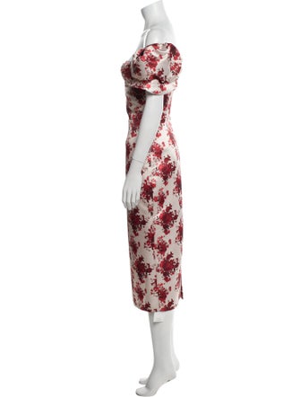 Damaris Bailey Floral Print Midi Length Dress