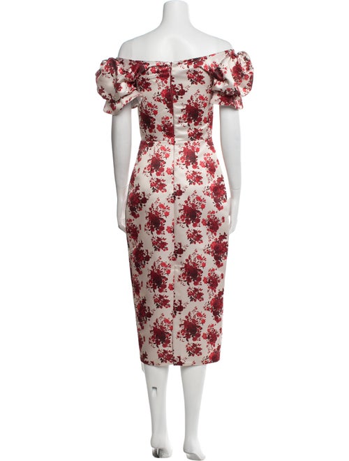 Damaris Bailey Floral Print Midi Length Dress